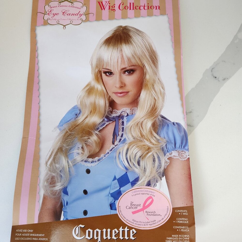 WOMENS BLONDE COQUETTE WIG